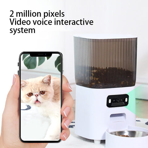 Comedero Automático para Mascotas con Cámara, App y Audio Bidireccional