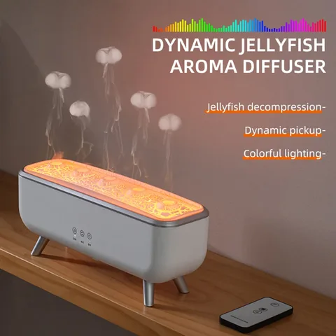 Humidificador medusa con luz y control remoto